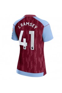 Aston Villa Jacob Ramsey #41 Jalkapallovaatteet Naisten Kotipaita 2023-24 Lyhythihainen